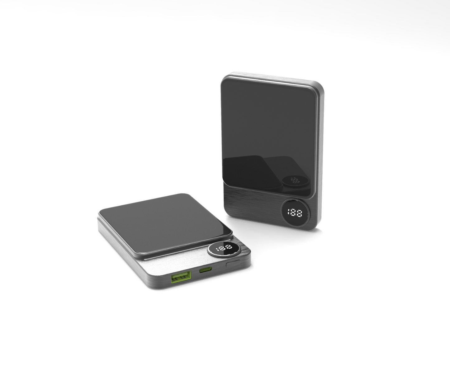 Q9/01 Next-Gen Wireless Power Bank 5000mAh 20W with Smart LCD Display and Ultra-Slim Design